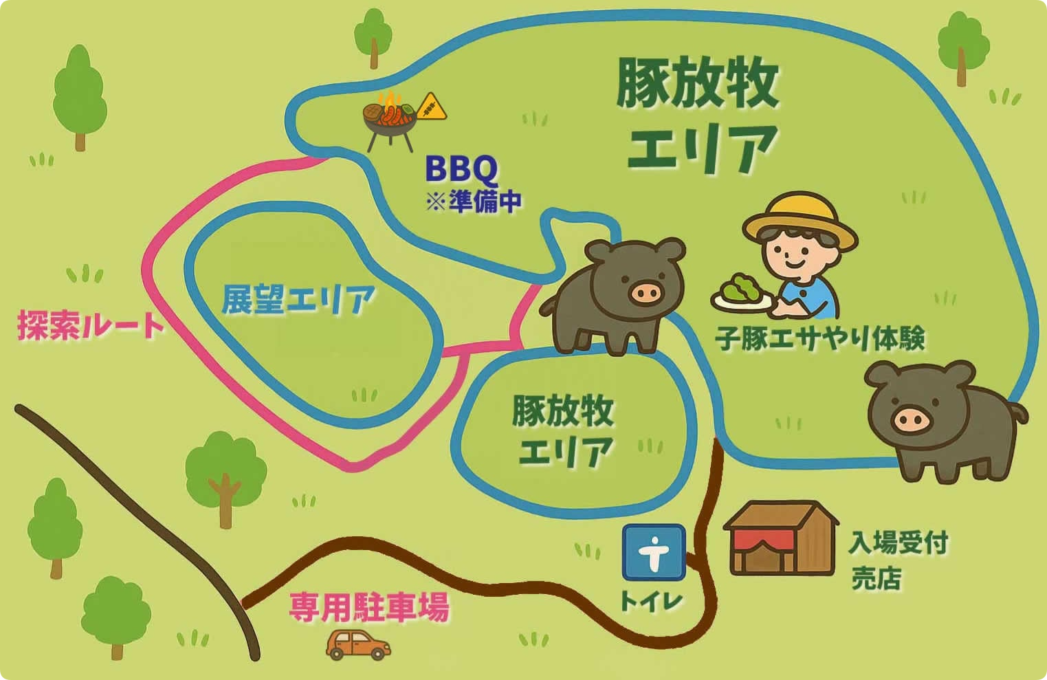 南房ジャングルファーム　マップ